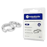 Vista 11 de 1/2" x 0.869"OD Split Lock Washer, 18-8 (304) arandela de bloqueo de resorte de acero inoxidable 25PCS