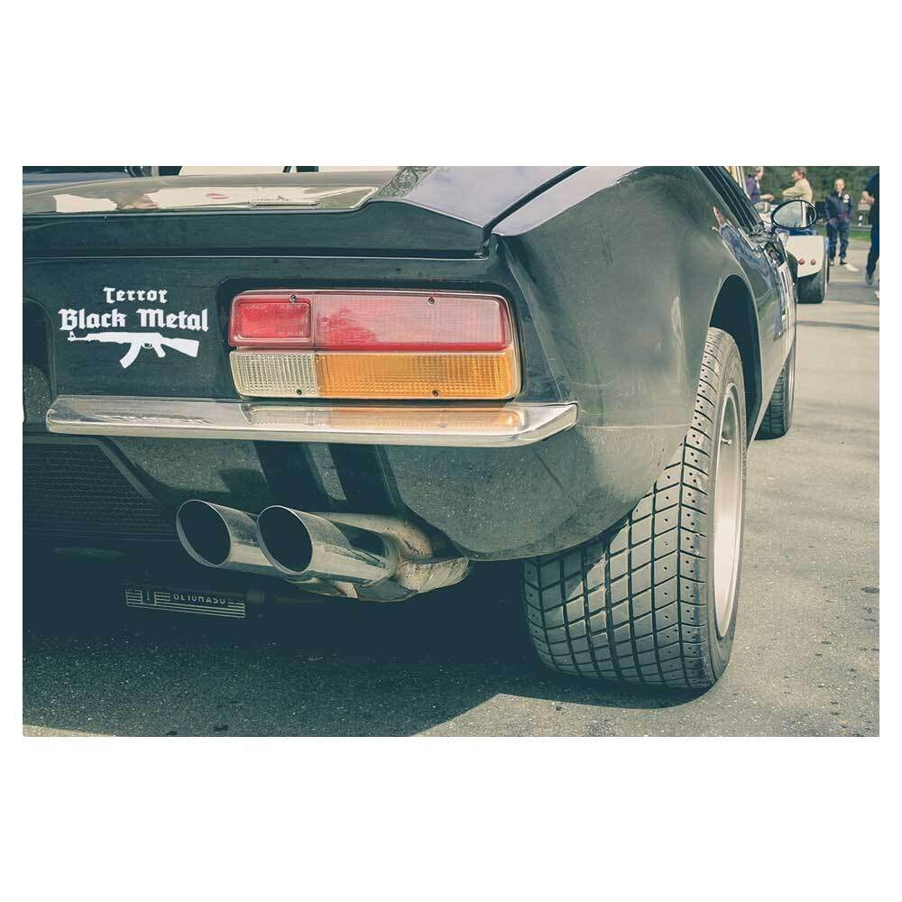 Terror Black Metal Autoaufkleber | Auto Aufkleber, Car Sticker weiß