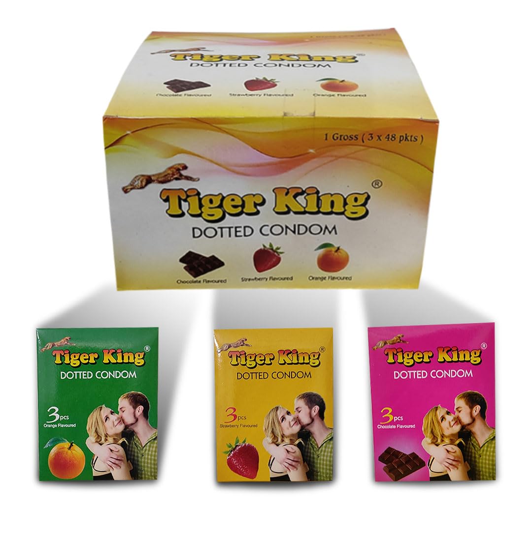TIGER KING REAL FEEL MULTIPLE FLAVOURS CONDOMS 48 PACK | AMRITVEDA |-image-30