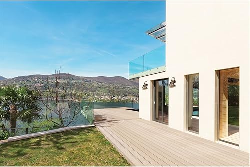 Miniatura 2 de Craftmade Z4415-OBG Union - Iluminación industrial para postes de montaje en muelle, 1 luz de 100 vatios (12 pulgadas de ancho x 21 pulgadas de