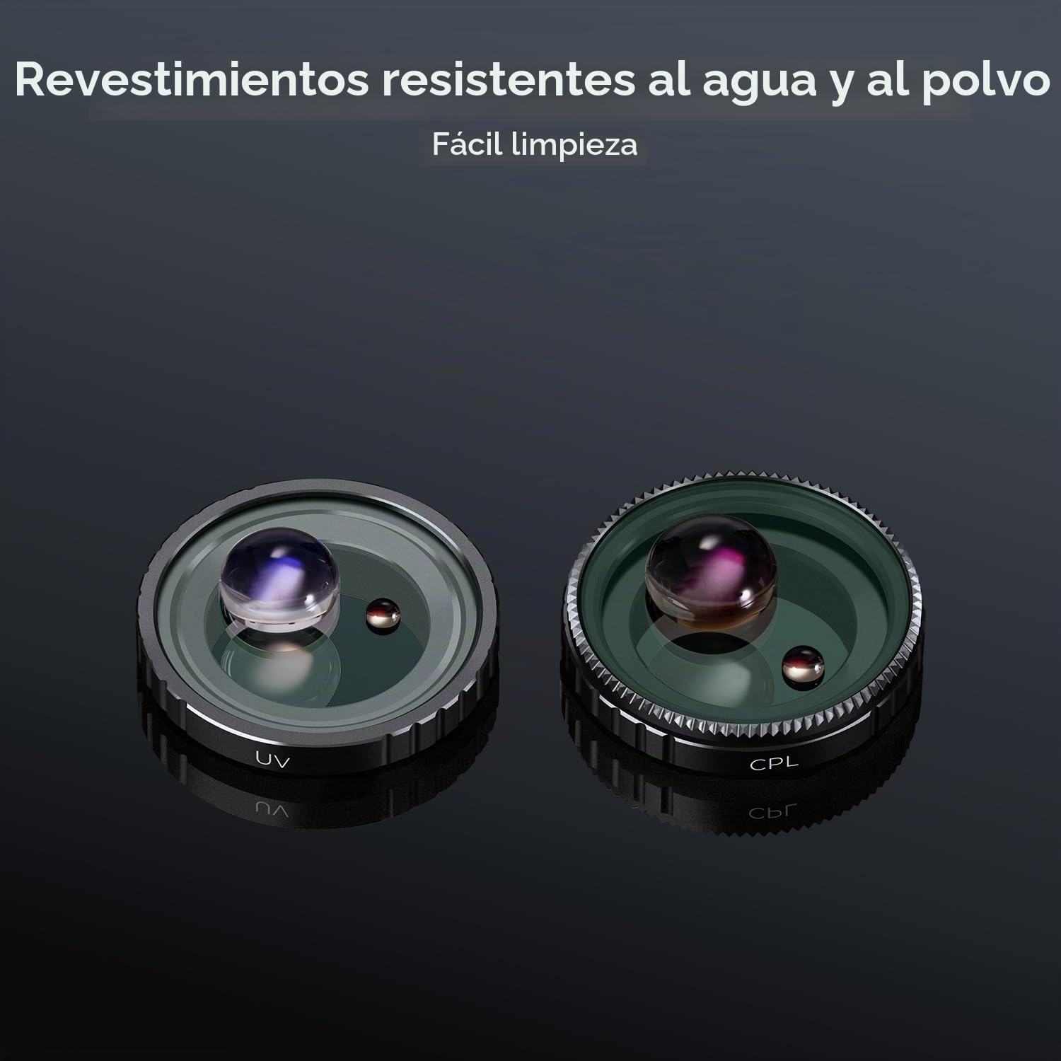 K&F Concept Filtro UV CPL ND4 compatible con Insta360 GO 3S, protección de lente, polarización ultravioleta, densidad neutra, paquete de 3 filtros para accesorios Insta Go3