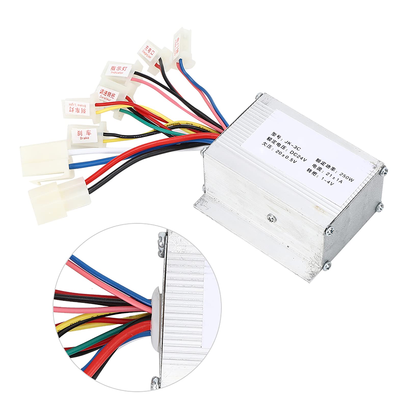 VGEBY Uniwersalny kontroler do roweru elektrycznego z uchwytem 24 V 250 W calowy zestaw kontrolera