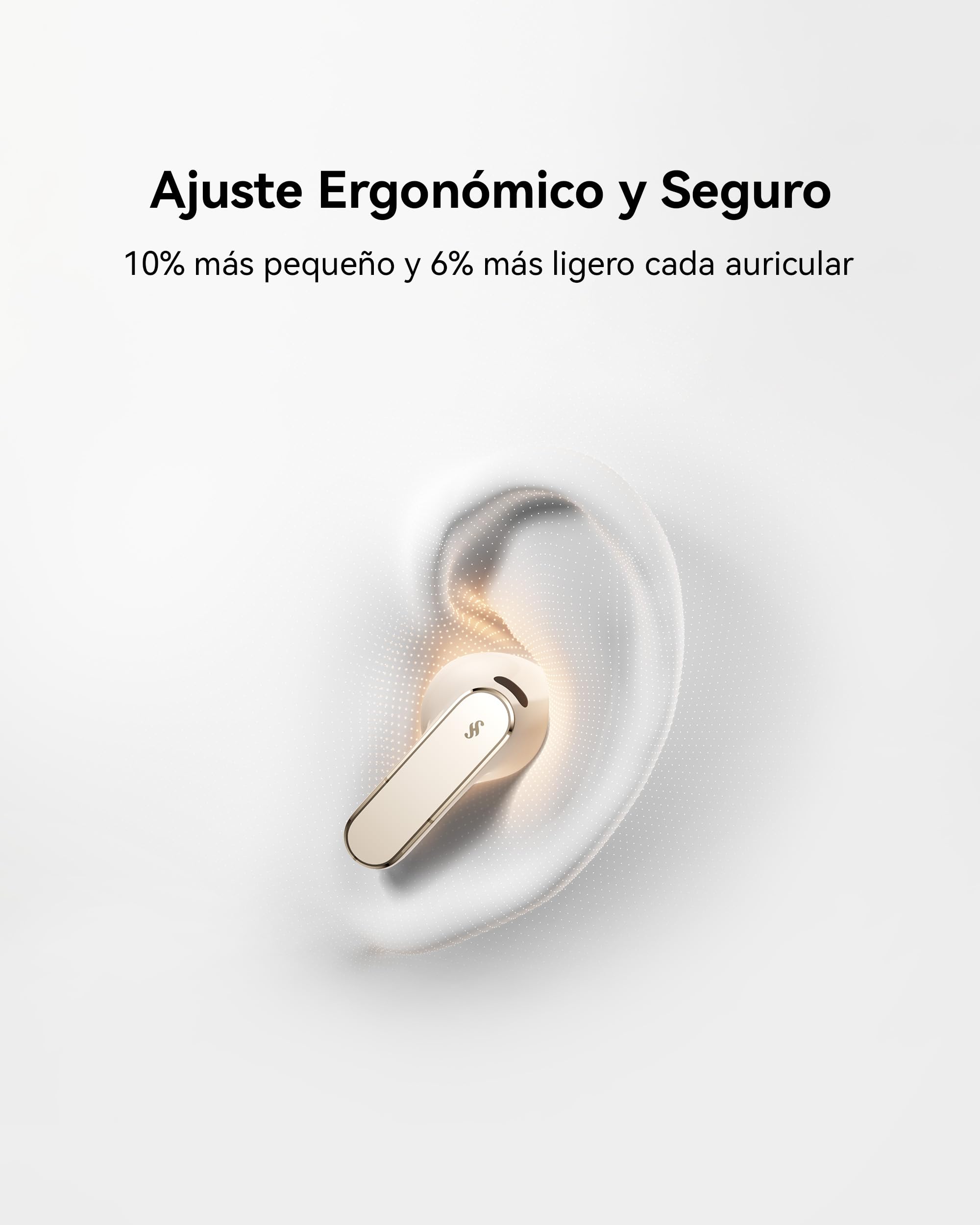 HUAWEI FreeBuds Pro 5 Auriculares Inalámbricos Bluetooth, Blanco | Cancelación de Ruido IA Doble Motor para Negocio Oficina, Ajuste Seguro Sonido Inmersivo, Llamada Estable, Garantía 42 Meses