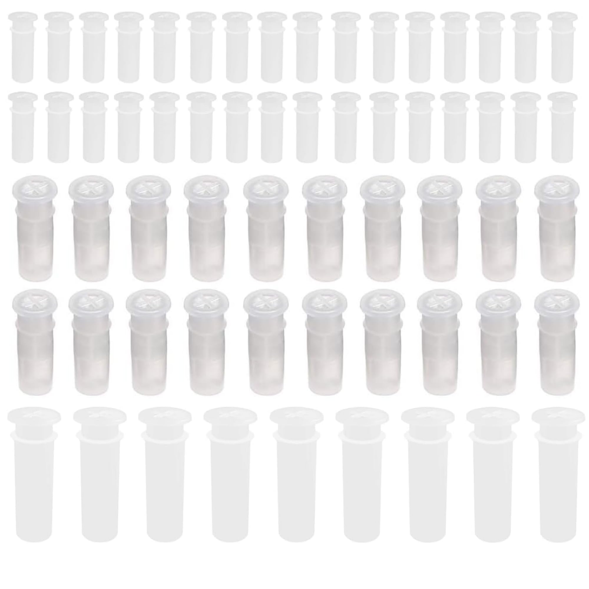 Tokaneit 80 Pièces BB Sifflet Remplacement, Squeaker Plastique Grelot, Couineurs en Plastique Transparent, Couineur pour Jouet, Générateur de Bruit pour Réparation et Remplacement des Jouets