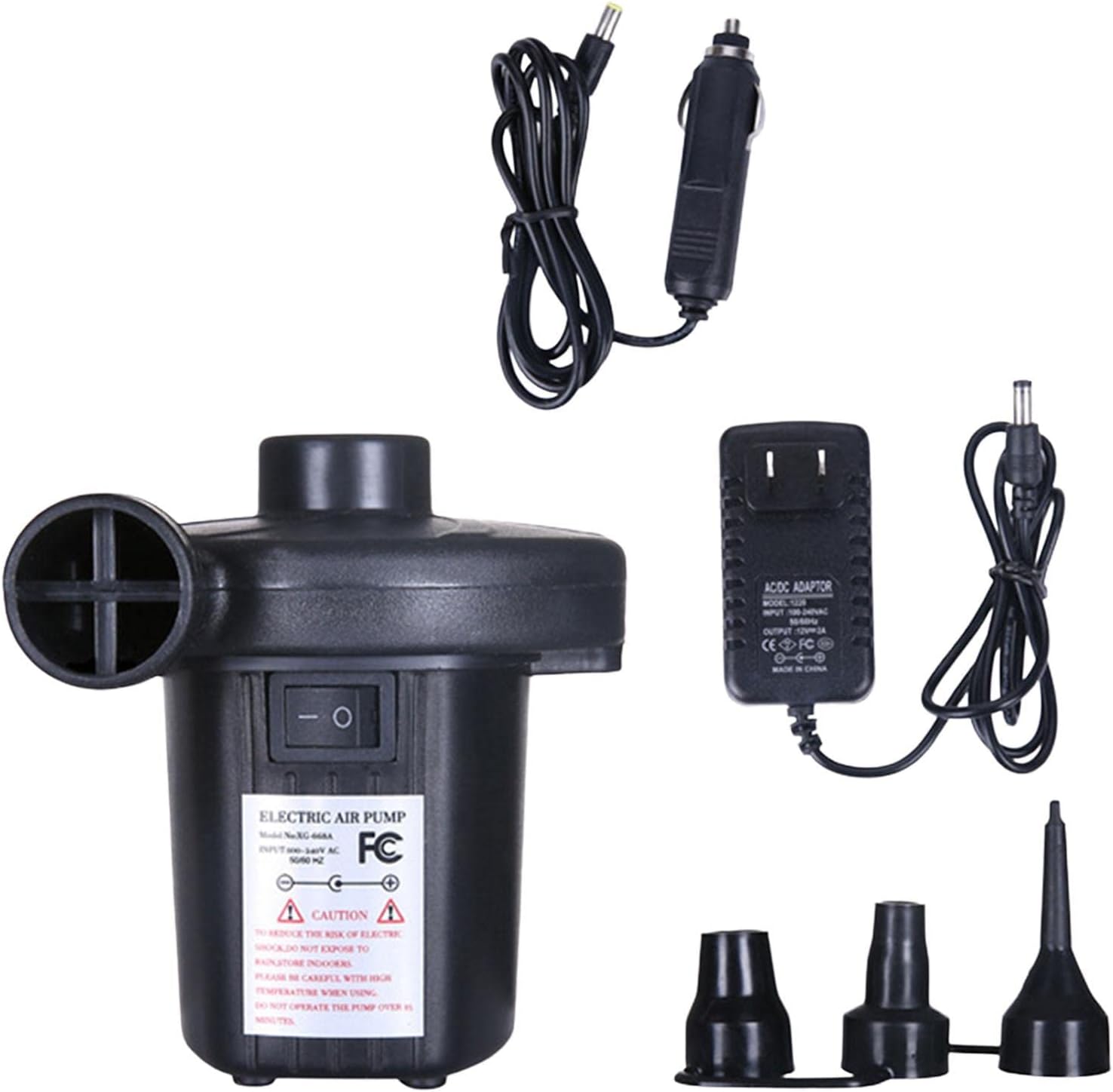 Bomba de aire eléctrica Bomba de colchón de aire Inflador Desinfle Colchón Barcos Cojines