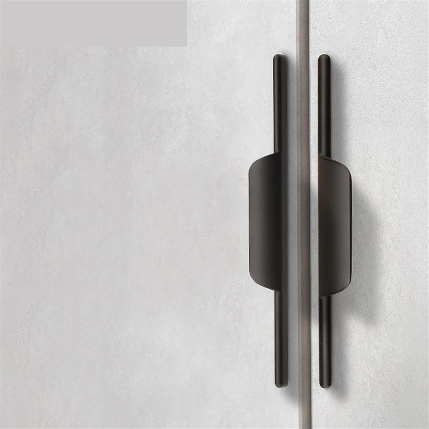 Black Wardrobe Door Handle Paired Nordic Kitchen Cabinet Matte Black Cabinet Shoe Cabinet Drawer Handle Simple 1Pcs (Color : 160mm)