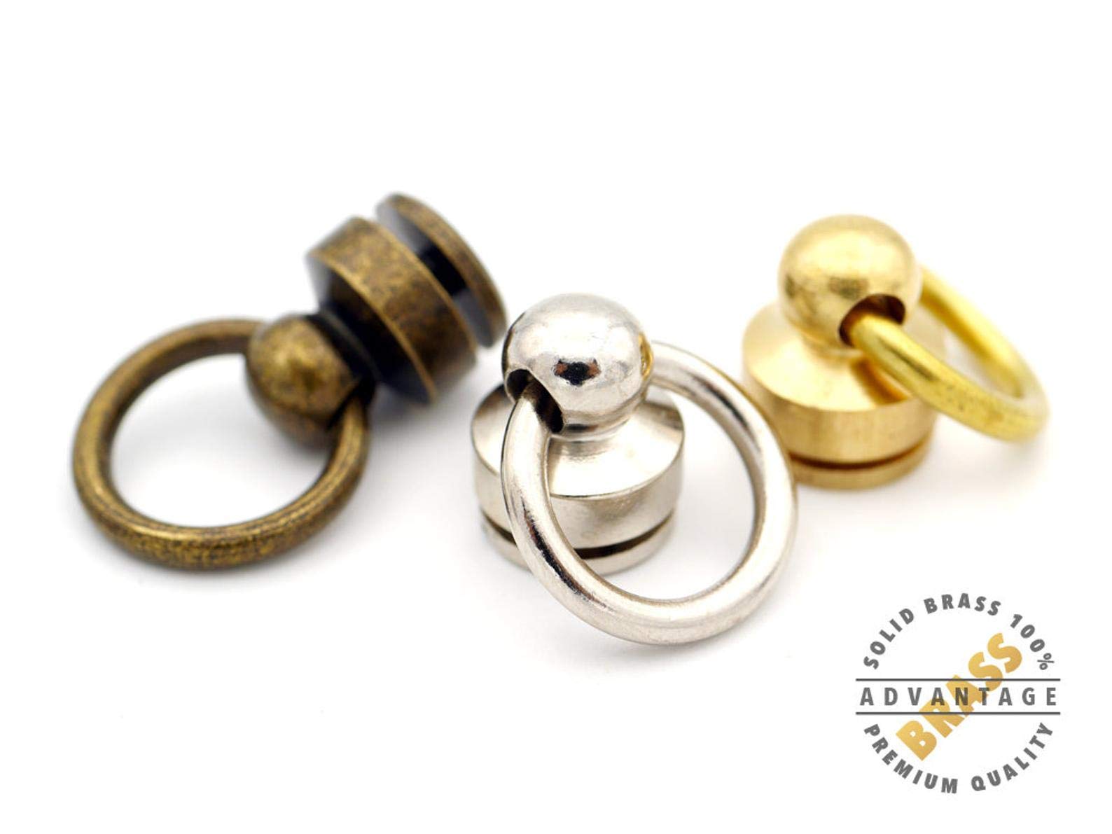 Amazon.com: CRAFTMEMORE 2pcs Wallet Chain Connector Solid Brass
