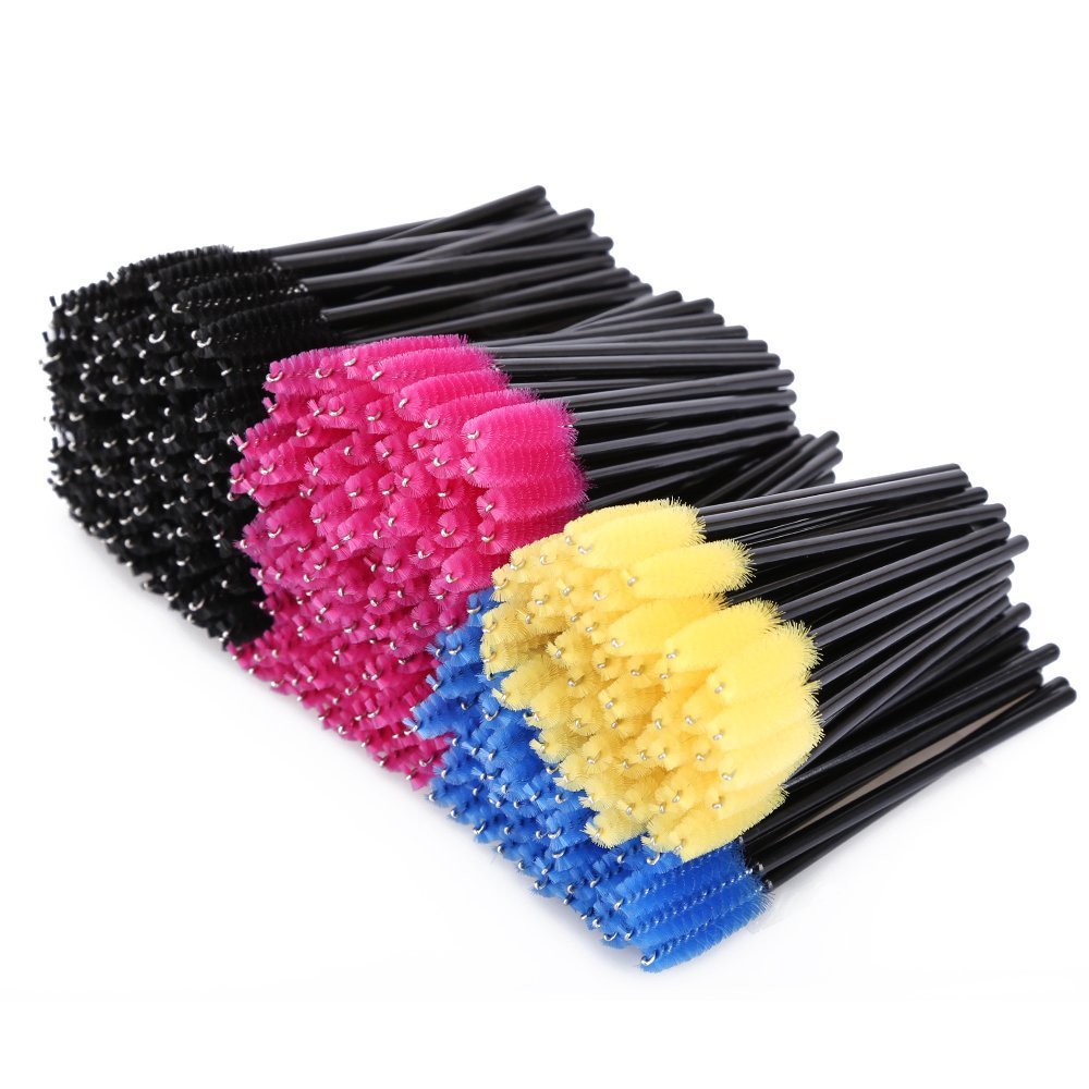 300 Multi-Color monouso ciglia per applicare il mascara, spazzola del sopracciglio, occhi, strumento volto trucco, monouso ciglia Make Up Mascara Spazzole applicatore bacchetta pennello