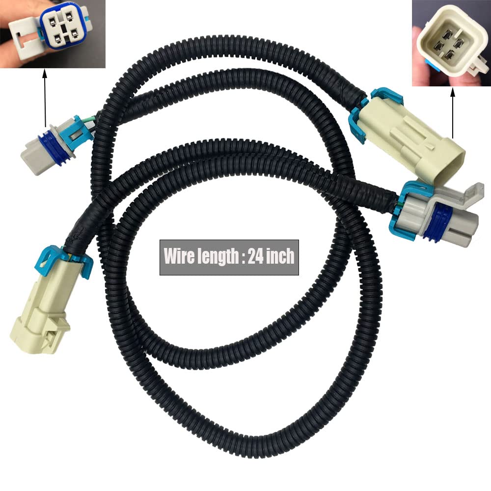 GM LS1 LS2 O2 Sensor Extension Cable - 12-inch, Gray Square Connector For GTO & More
