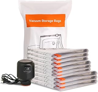 Sponsored Ad - Wevac Combo Vacuum Storage Bag (3 Jumbo, 3 Large, 3 Medium) | Space Saver with Premium Electric Pump | Doub...