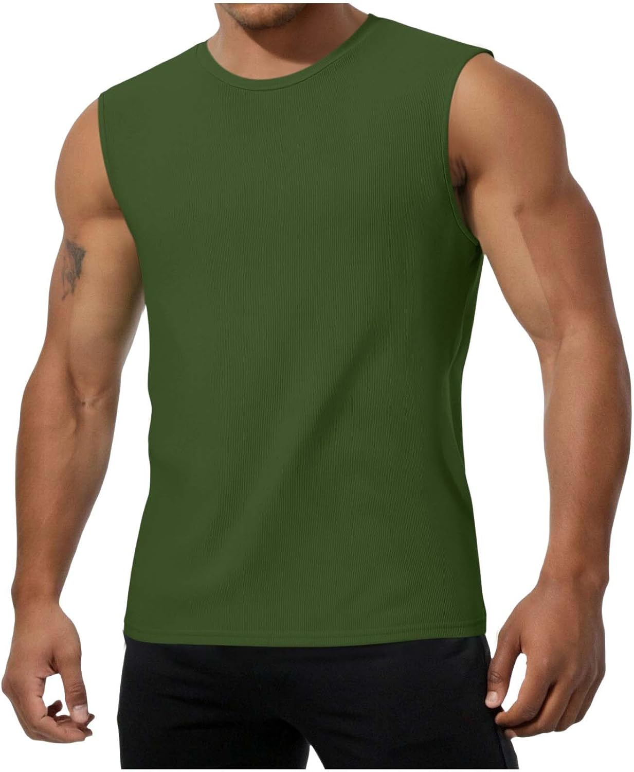 Mens Shirts Summer Tank Top Sleeveless Loose Workout Tops Breathable Casual Solid Athletic Tshirts Basic Tops