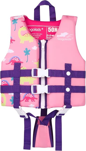 Gogokids Kids Swim Vest Boys Buoyancy Vest - Children Flotation Jacket Boys Swim Jacket Toddler Float Swimwear for 2-9 Years Old Kids