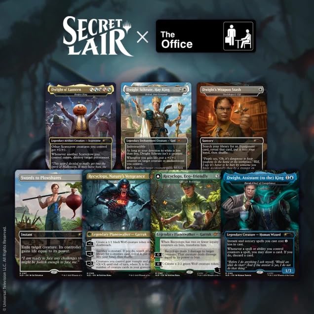 Amazon.com: Magic the Gathering Secret Lair x The Office: Dwight's Destiny​  (Non-Foil) : Toys & Games
