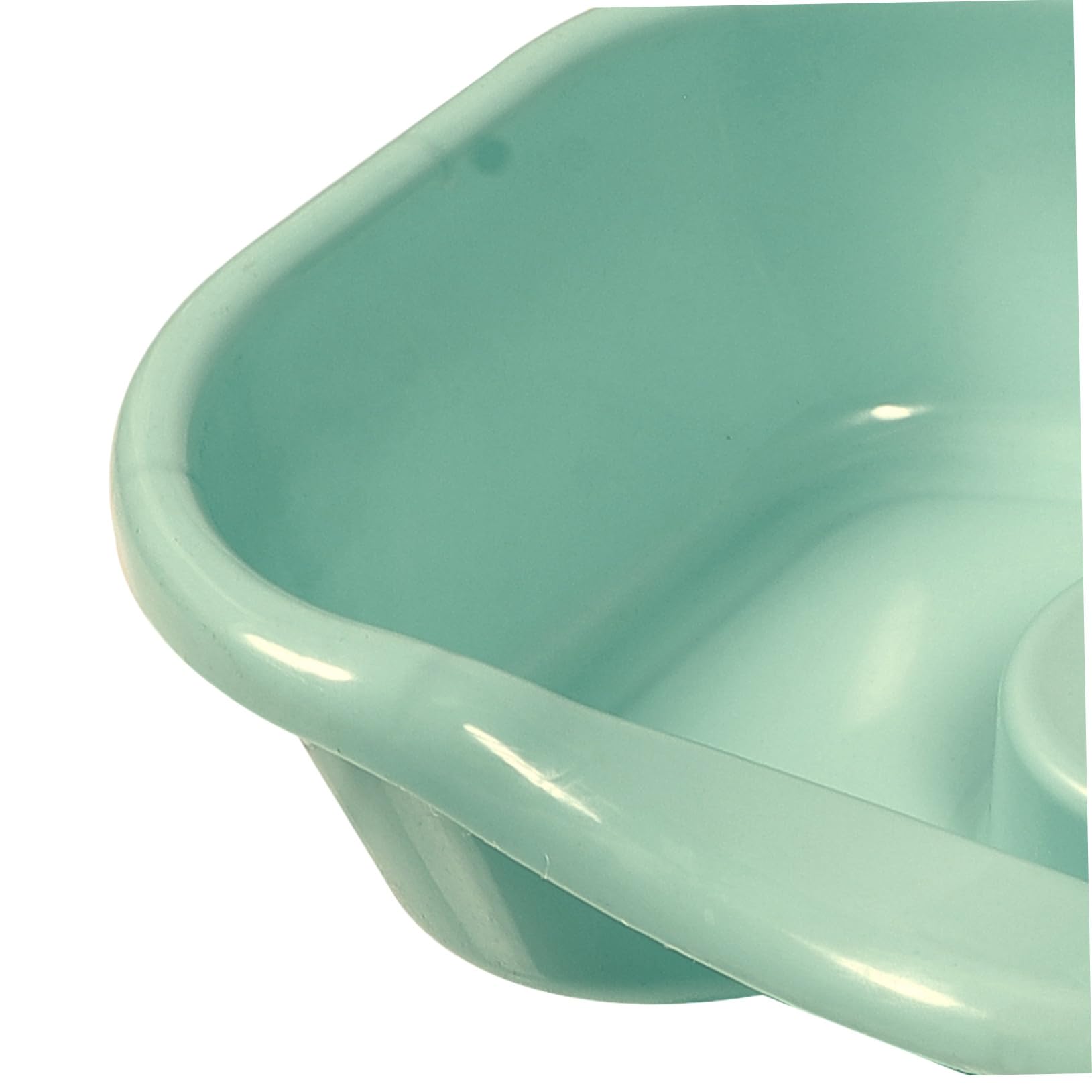 Healeved Ergonomisches Haarwaschbecken aus Kunststoff mit Gebogenem Rand für Bequemes Haarewaschen im Bett Großes Shampoo Waschbecken für Schwangere und Senioren