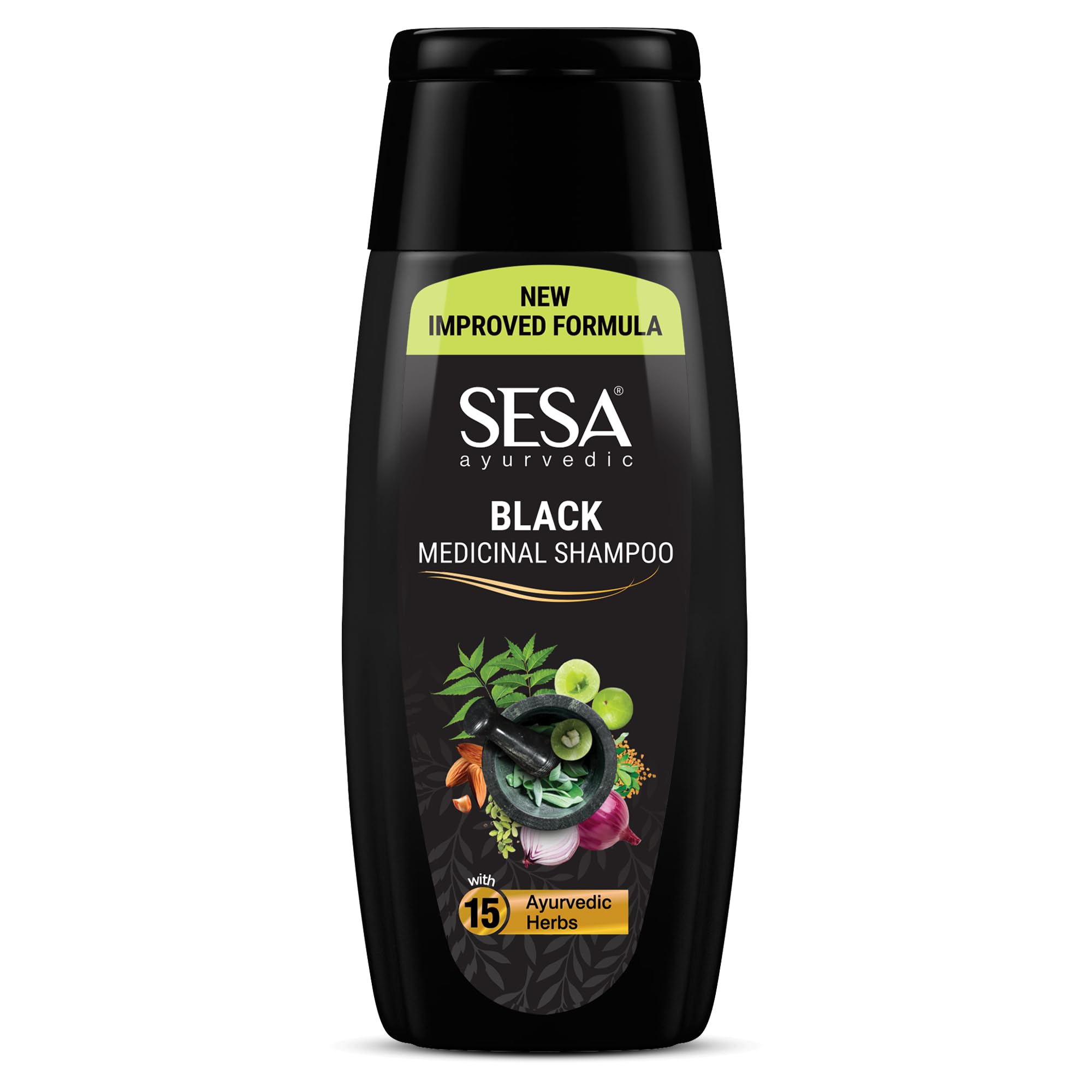 Sesa Ayurvedic Medicinal Shampoo for Hair Fall Control and Hair Growth Bhringraj & 16 Rare Herbs All Hair Types Paraben Free 200 ml (Pack of 1)