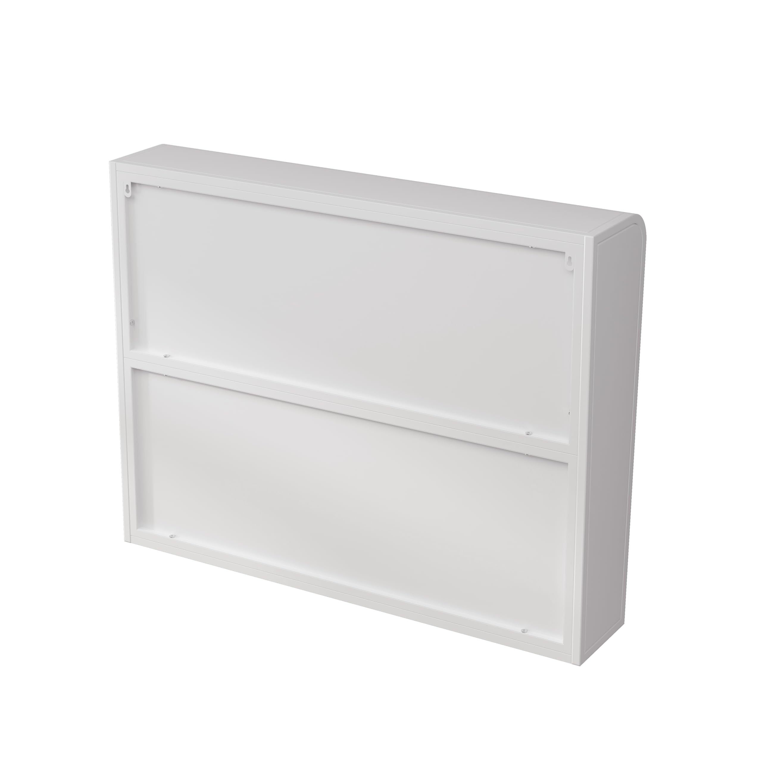 Cabinet in vetro a 3 porte, con montaggio a parete, per la casa e il bagno (bianco)