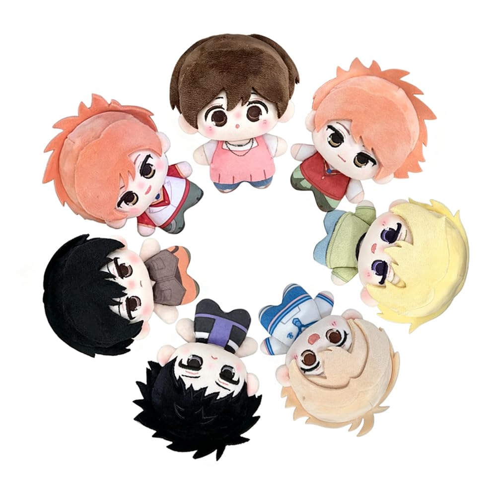 Zhongkaihua 7pcs Anime Suo Tamaki/Fujioka Haruhi Plush Figures Pendant