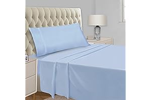 Soft and Serene Light Blue Twin Sheets for a Restful Night's Sleep