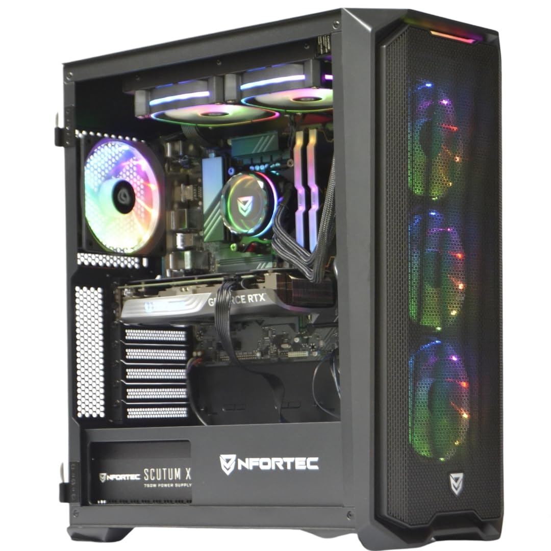TrendingPC Gaming PC AMD Ryzen 7 7700 8x5,3ghz • NVIDIA RTX 5070 12gb • 32gb RAM DDR5 6000mhz RGB • WiFi 6 and Bluetooth 5.2 • SSD m.2 1TB • Liquid Cooling 240mm • Windows 11 Pro • PC Gamer er