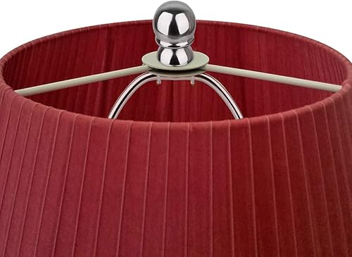 Miniatura 2 de Helunsi Arpa de lámpara de 8 pulgadas, 2 juegos de soporte de arpa de pantalla de lámpara plateada con remate, adaptador de pantalla de repuesto