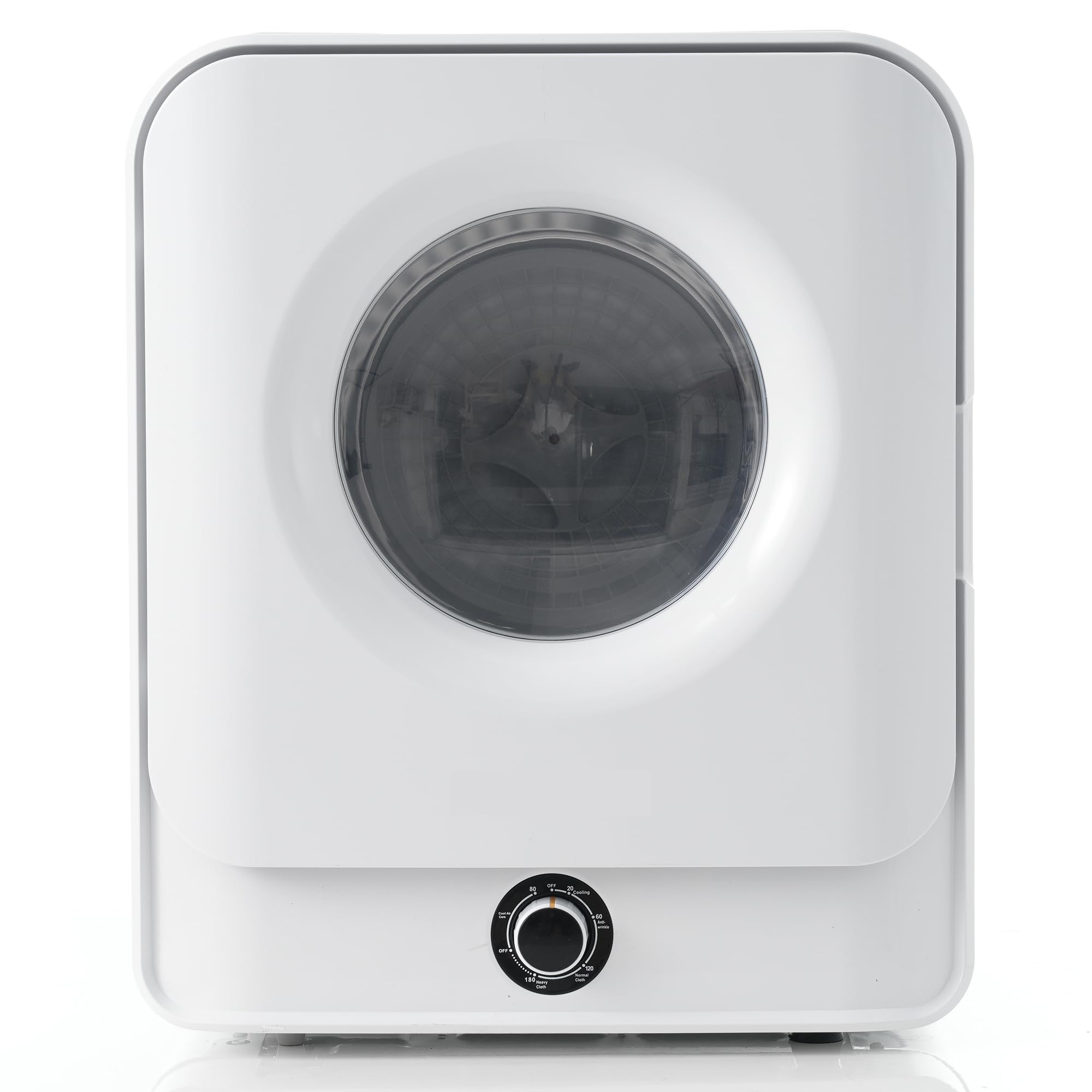 Merax Piccola asciugatrice con 5 programmi, aspiratore a parete con protezione da surriscaldamento e filtrazione multipla, 3 kg effettivamente fino a 4,5 kg/830 W [classe energetica C]