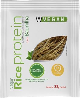 Rice Protein Sache Baunilha 33g WVegan Vegano Proteina de Arroz