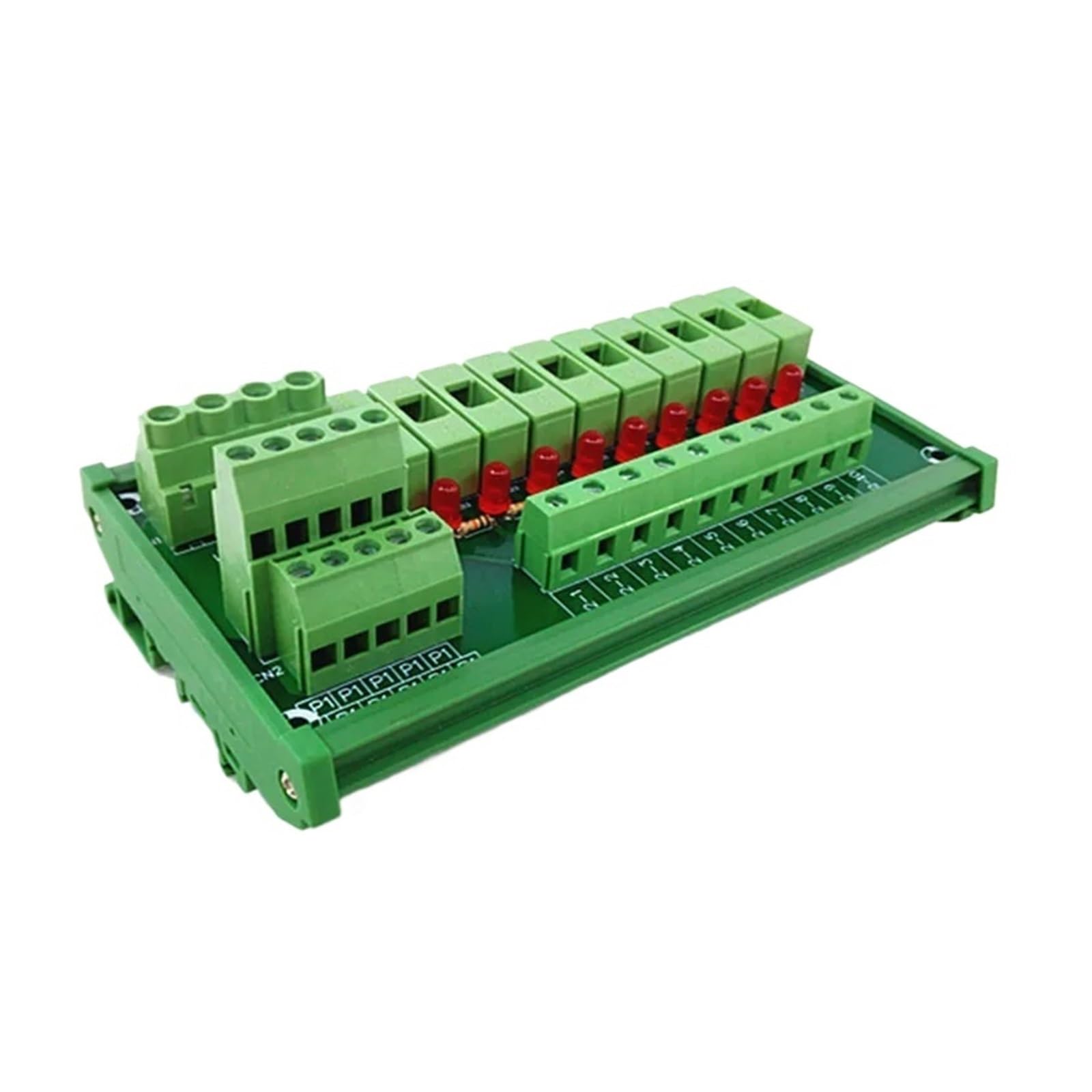 Modulo relè PLC Modulo fusibile, modulo di distribuzione dell'alimentazione con fusibile a 10 posizioni for montaggio su guida DIN