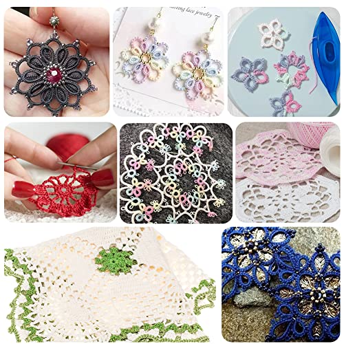 MIUSIE Durable,Practical Tatting Shuttle Kit,6 PCS Tatting Shuttles