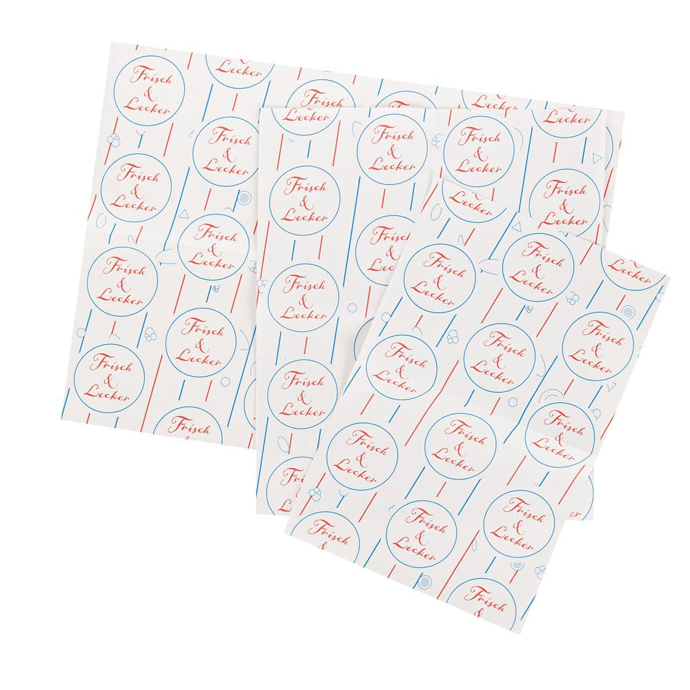 1 Stück Hygostar Einschlagpapier fettdicht | Cellulose, beschichtet, Karton, L: 50cm, B: 37cm, weiß, 1000 Stück, Einschlagpapier, Sandwichpapier, Hamburgerpapier