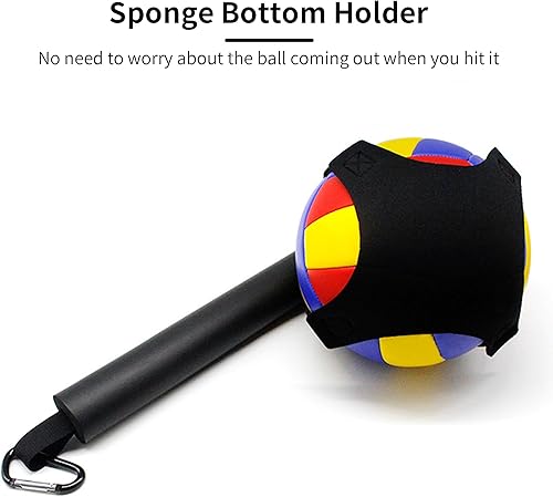 Miniatura 2 de Entrenador de púas de voleibol, equipo de entrenamiento de voleibol, rebotador de práctica para servir en solitario y práctica de picos para