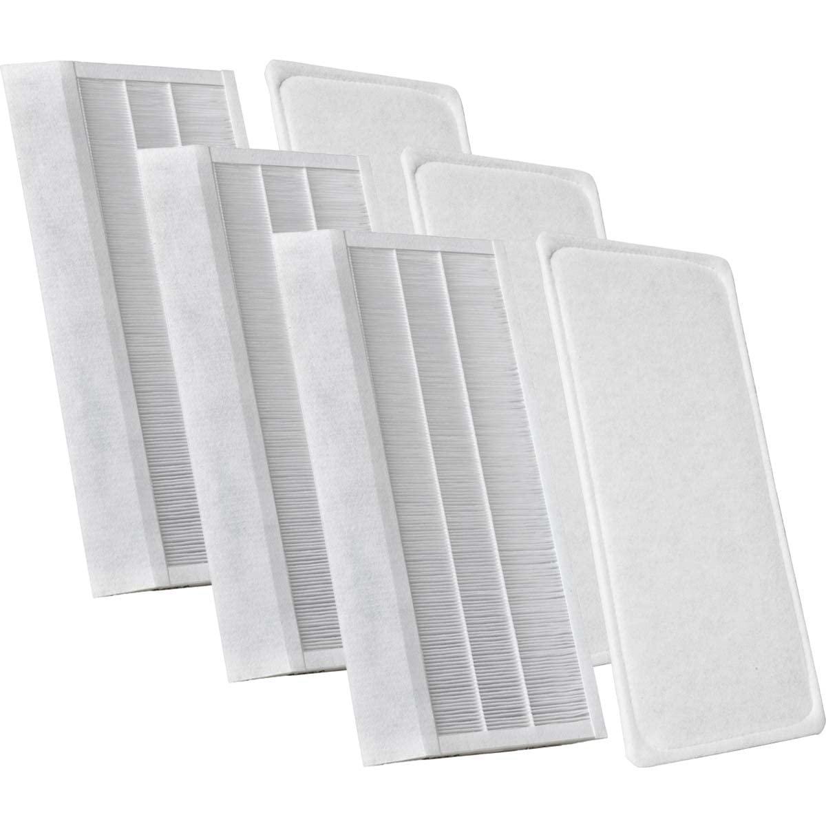 KWL Luftfilter für Wolf CWL-2 325/400 | 3 Pollenfiltersets | Pollenfilterset G4+F7 | 3x Drahtrahmenfilter 245x510x5 mm. G4 + 3x Kompaktfilter MP Karton 245x500x22 mm. F7 (Schräge Winkel)