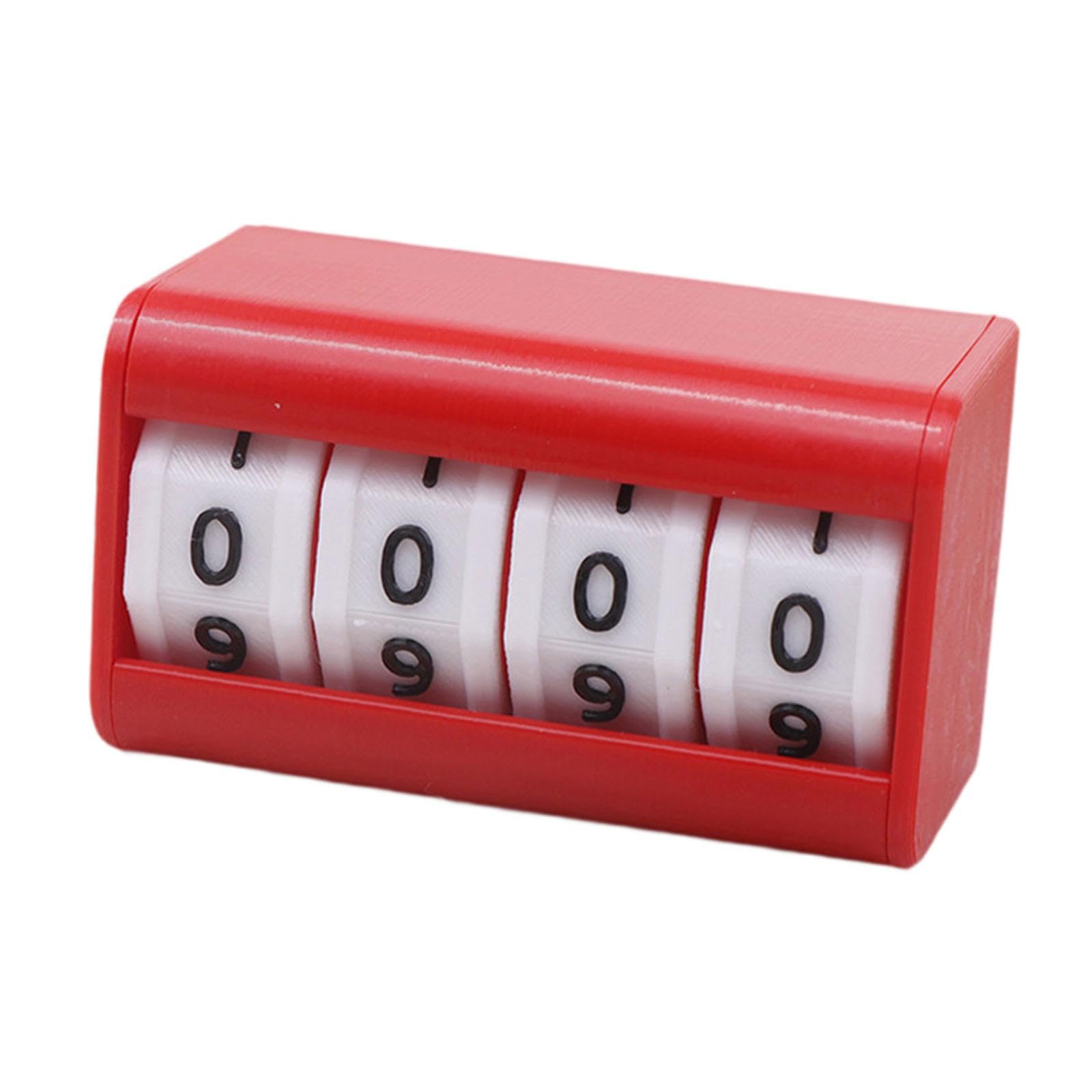 Vaveren Snooker Scoreboard Scorekeeper Versatile Portable Score Counter Score Keeper for Tennis Competition Sports Jump Rope Football, Red