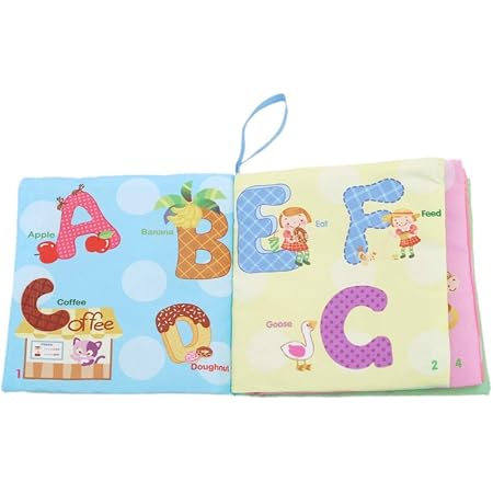 Amazon Co Jp 1st Market 布えほん 赤ちゃん 布おもちゃ 動物パズル ソフト ソフトブック 布絵本 知育玩具 ベビー布書 人気 ホーム キッチン