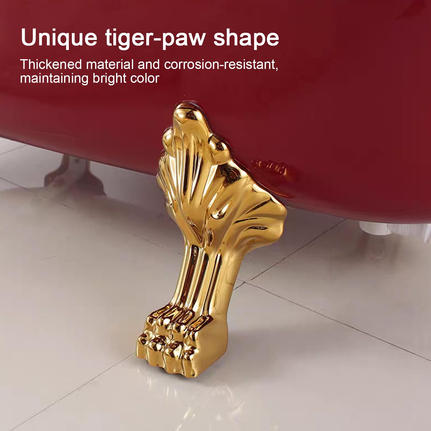 Amazon | 67インチ アクリル クローフットバスタブ エレガント 