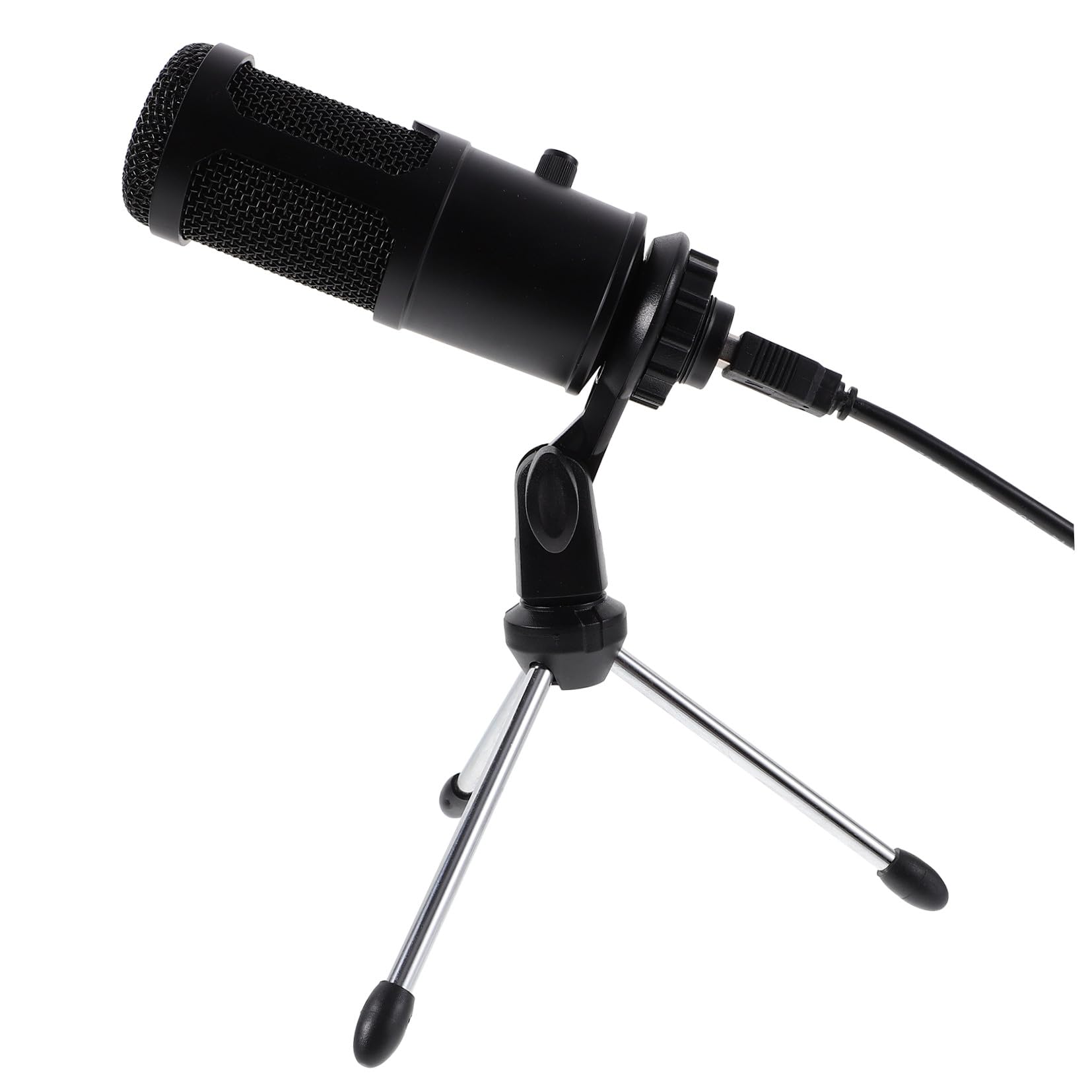 1zestaw Usb Mikrofonu Kondensatorowego Do Nagrań Komputerowych z Podstawą Idealny Do Konferencji i Streamingu Łatwy Instalacji i Kompatybilny z Laptopami