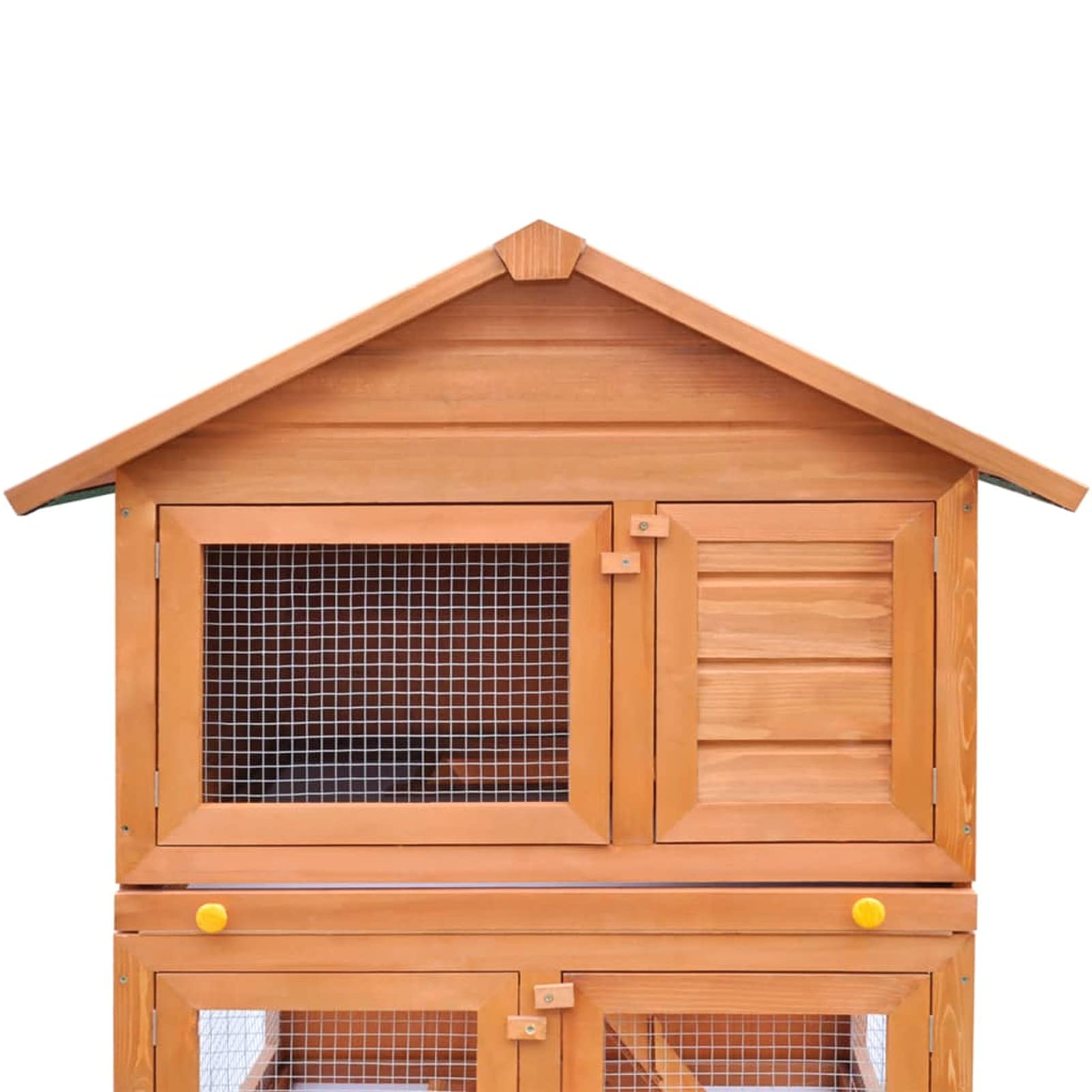 BaraSh Kaninchenstall Kleintierhaus Hasenstall 3 Ebenen Holz Zwergkaninchen KäFig Kaninchen Haus