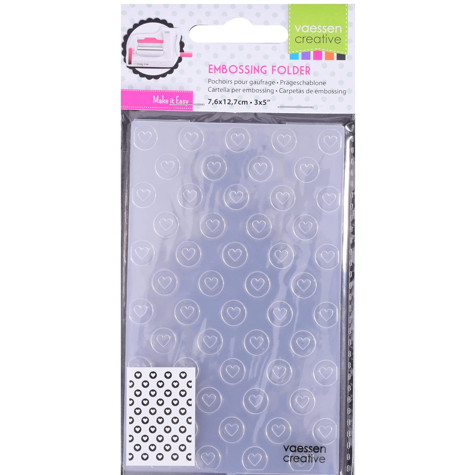 Cartella Per Embossing Vaessen Creative – Motivo Con Uccello E Riccioli Decorativi, 30,5x6,5 Cm, Per Biglietti E Scrapbooking