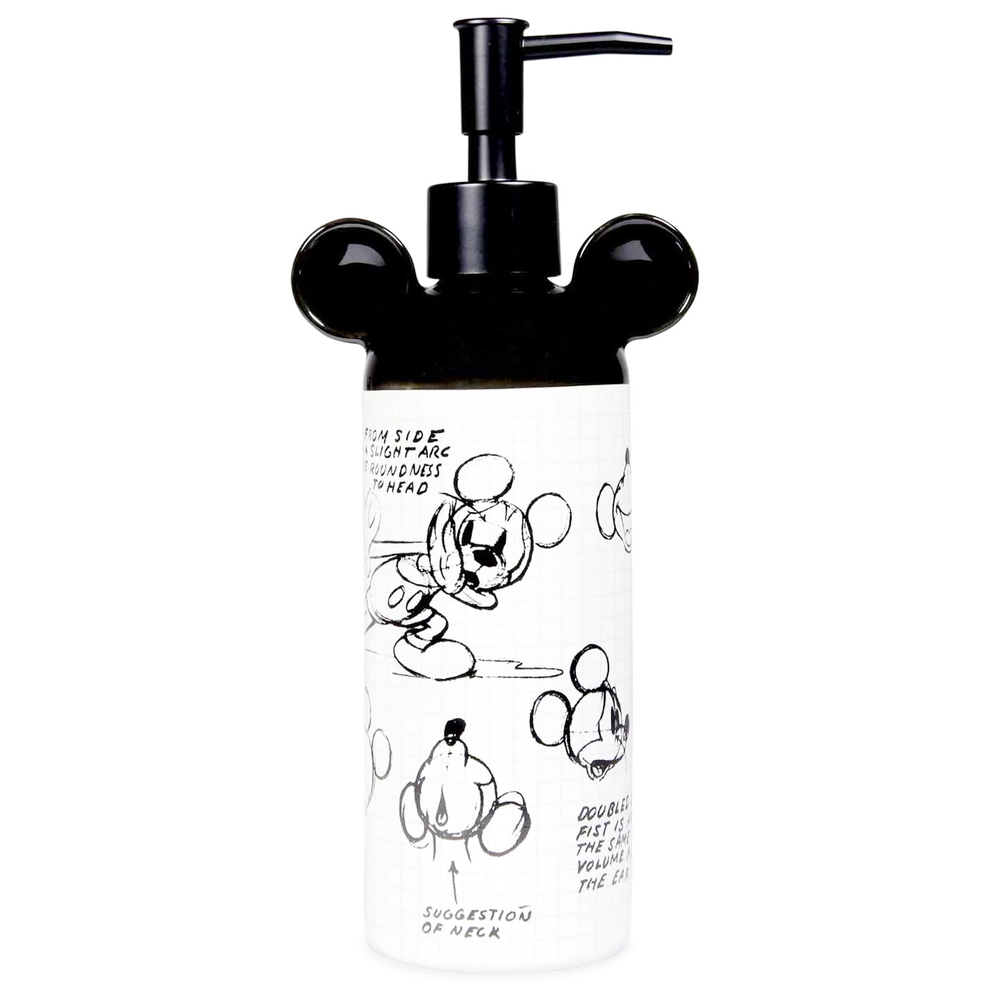 Zrike Disney Mickey Mouse Ceramic Refillable Soap Dispenser