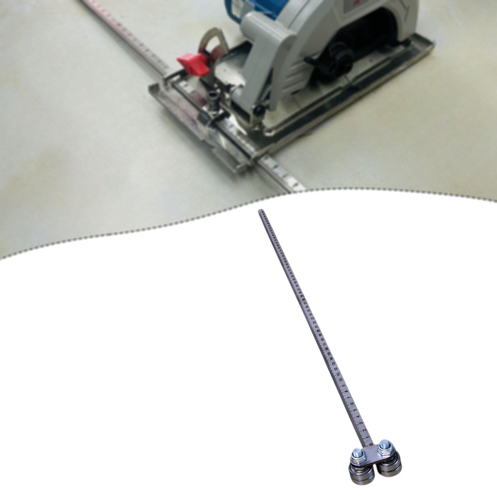 KESOTO Guida per con righello di profondità, accessorio robusto in metallo per lavori di falegnameria, posizionamento, taglio, rifilatura e fresatura, Style F