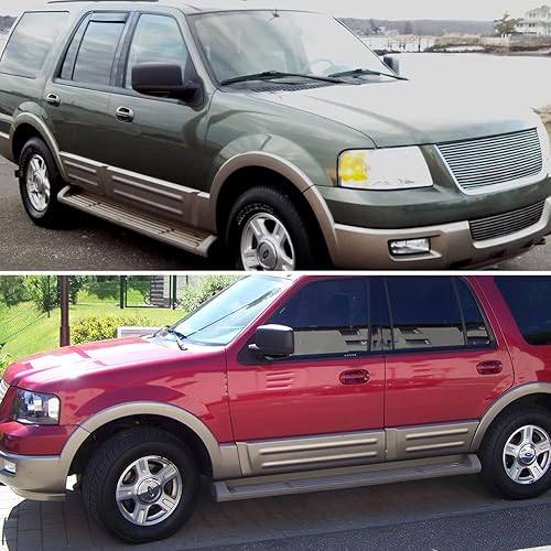 Miniatura 10 de Tonsya Compatible con Ford Expedition Lincoln Navigator 2003, 2004, 2005, 2006, carcasa de repuesto para luz de espejo retrovisor, lente ámbar, OEM