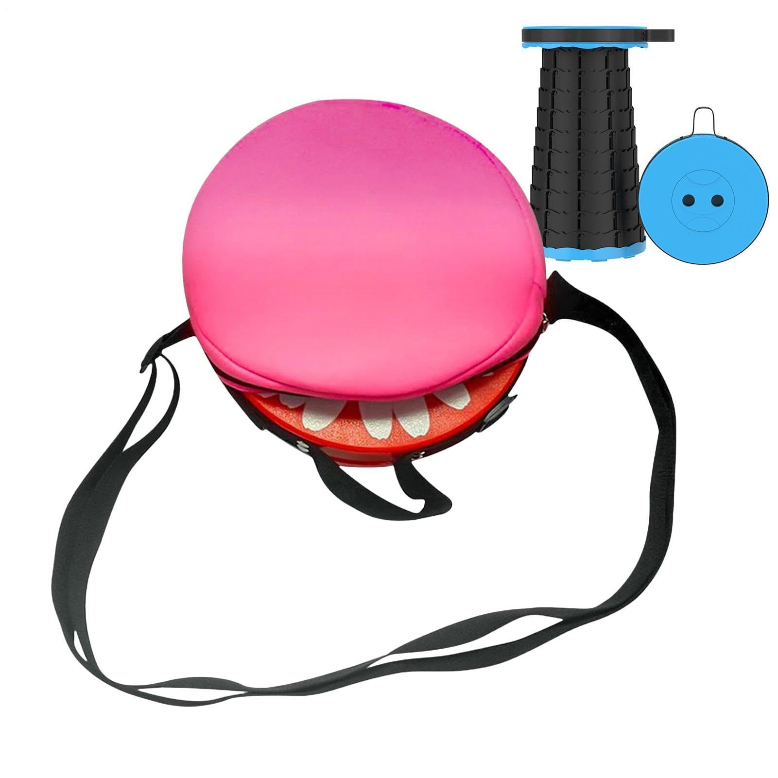 Funda ajustable para taburete portátil de camping que facilita el transporte