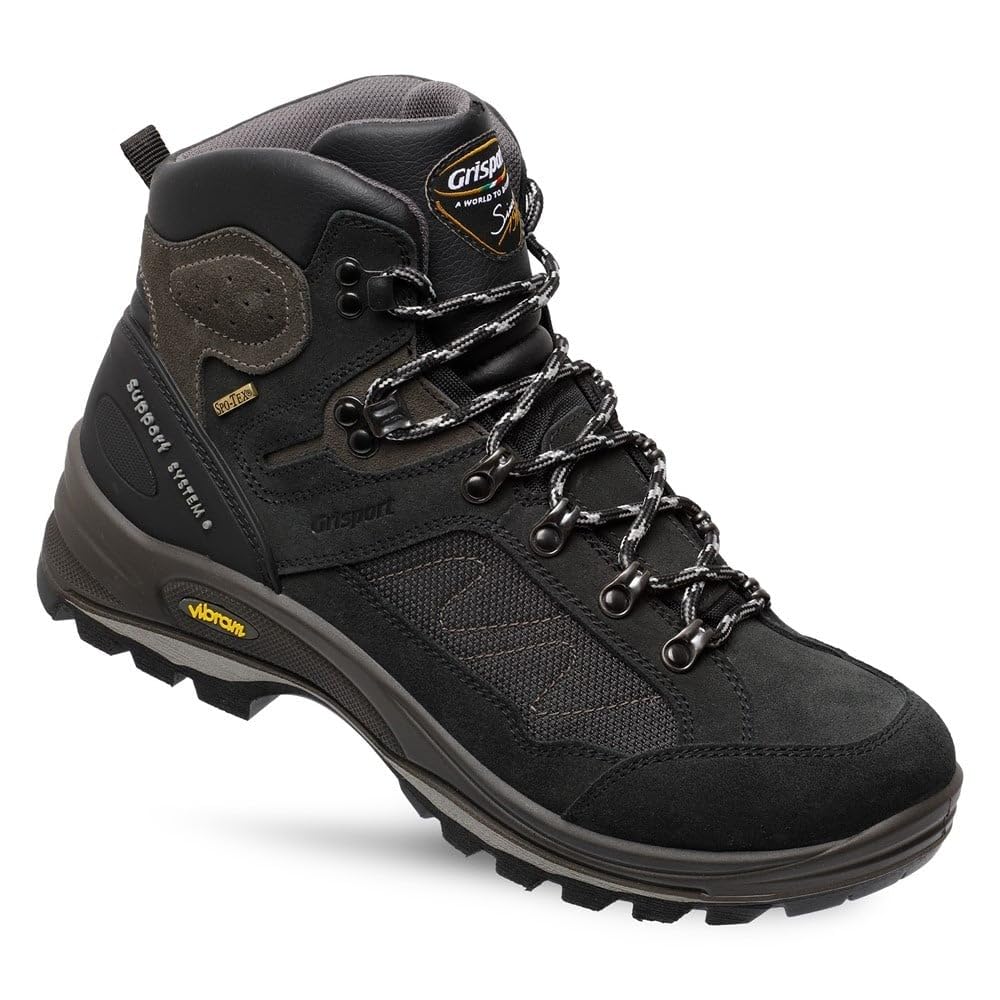 Grisport Everest Mid czarne buty trekkingowe rozmiar 43, czarny, 43 EU
