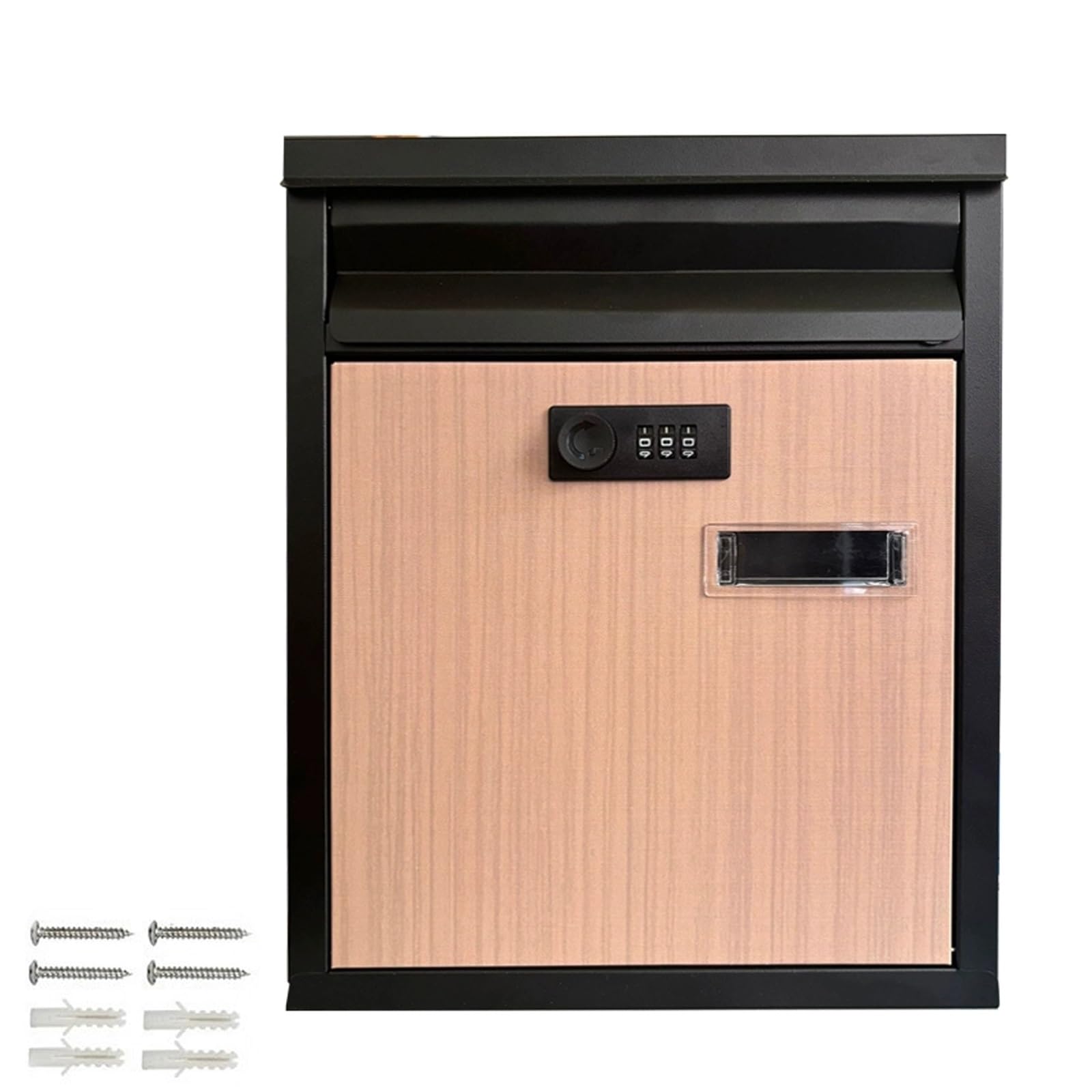 Boîte aux lettres murale sécurisée avec clé pour protéger vos courriers roses