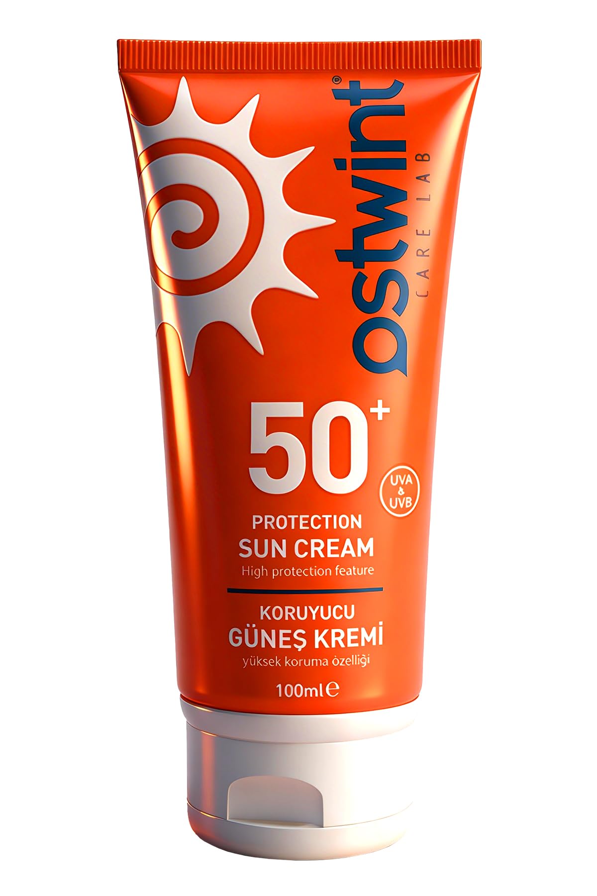 Ostwint Güneş Kremi SPF 50+ 100 ml - UVA/UVB Koruma, Cilt Lekelenmelerine Karşı Etkili, Yaşlanma Belirtilerine Karşı