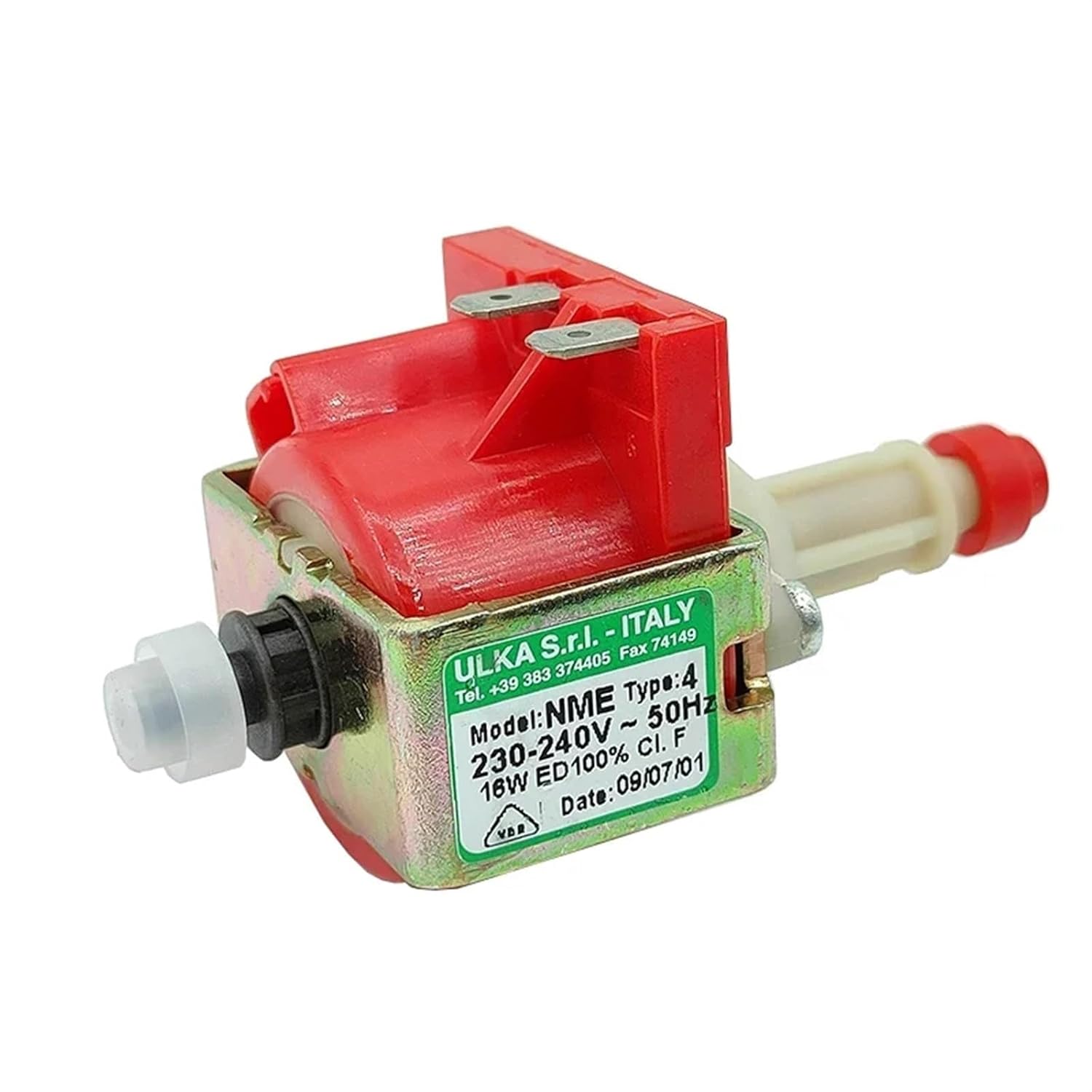 NME4 AC 220V 230V 16W Mini Electromagnetic Pump Coffee Machine Water Pump Plunger Pump High Pressure Flow 50 cc/min