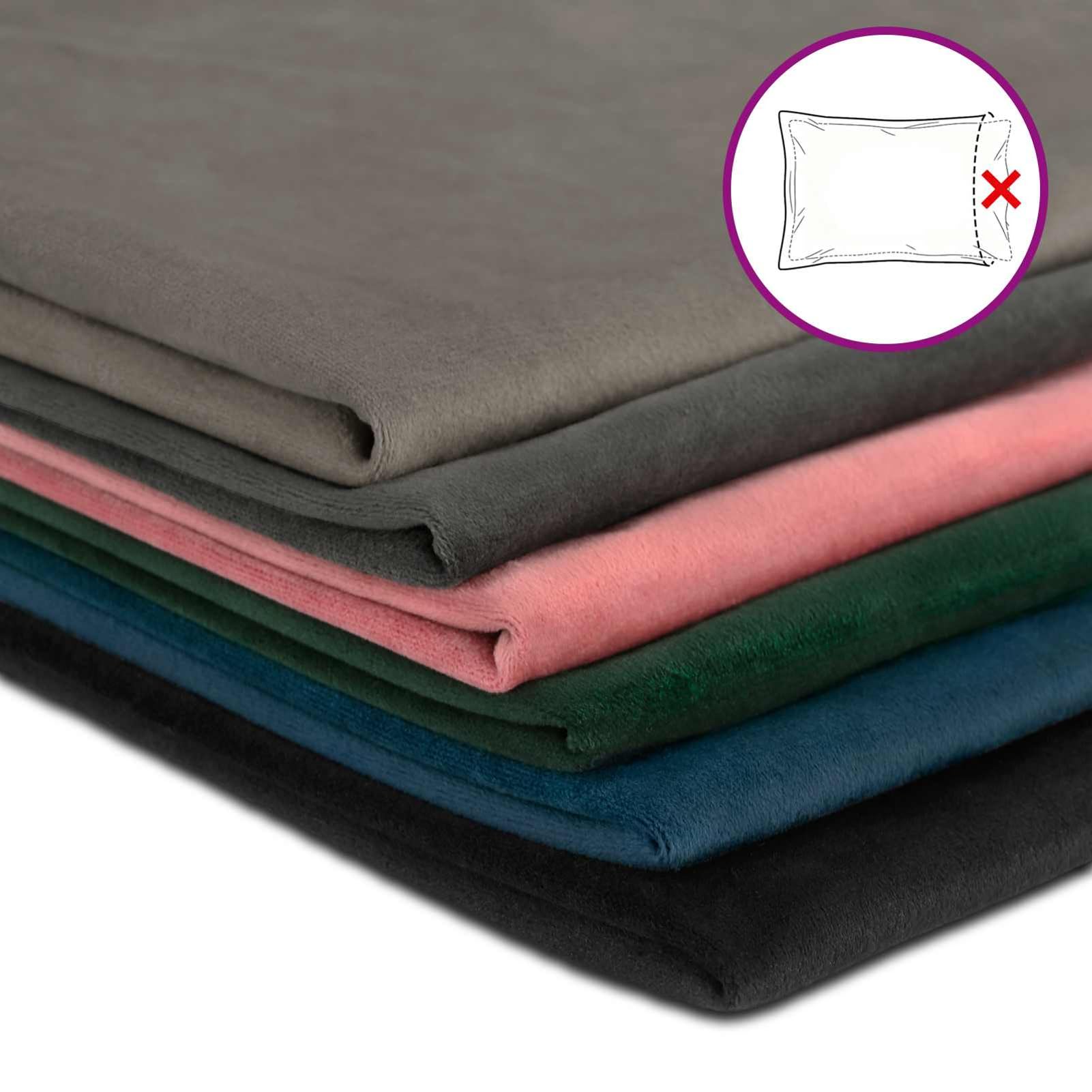 Gecheer Kissenbezug, Samt mit Reißverschluss abnehmbar waschbar, 6 Stück 50x70 cm Dunkelgrün for Wohnzimmer Schlafzimmer Deko
