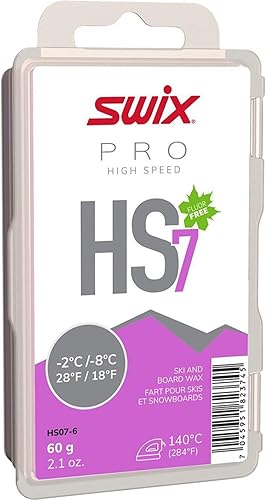 Miniatura 10 de Swix HS10-6 - Cera de alta velocidad - Amarillo HS10 - 32+ grados Fahrenheit - Barra de 2.16 oz - Libre de flúor - Esquí o Snowboard - Aprobado por