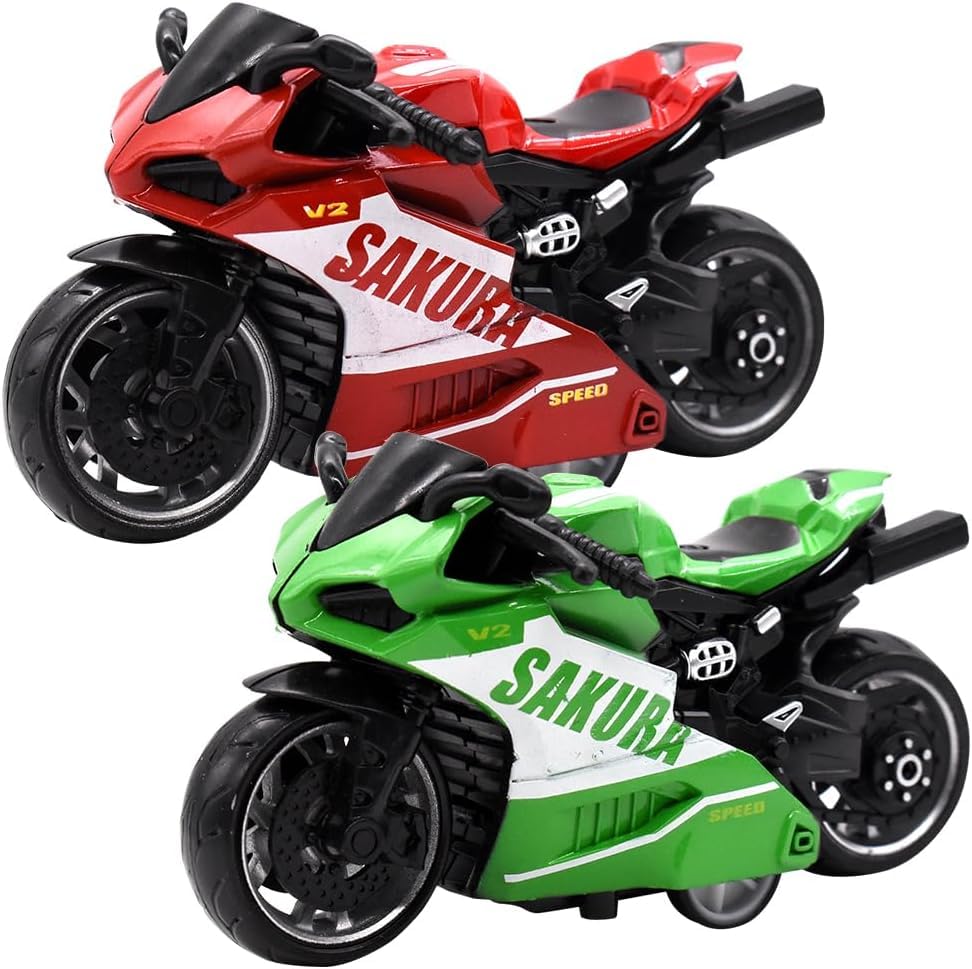PPYQD Motorcycle Toy 2PCS Model Motorcycle High Simulation Motorcycle Model The perfect models for children over 3 years old childrens toys with multiple functions
