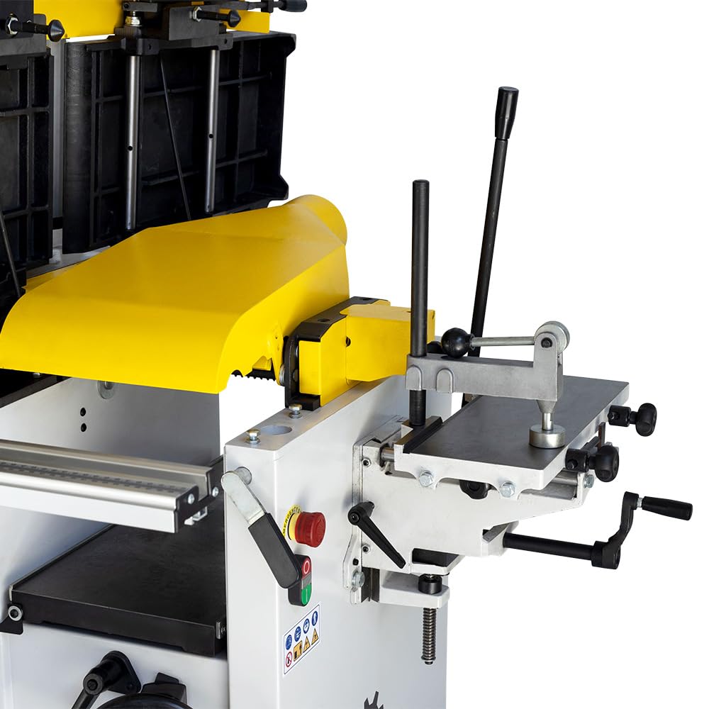 BAMATO BMK5-1300PRO Mehrfachkombination | 5-in-1 Holzbearbeitungsmaschine mit Spiralmesser | 400V | Hobel, Fräse, Säge & mehr | Hobelmaschine Fräsmaschine Kombigerät