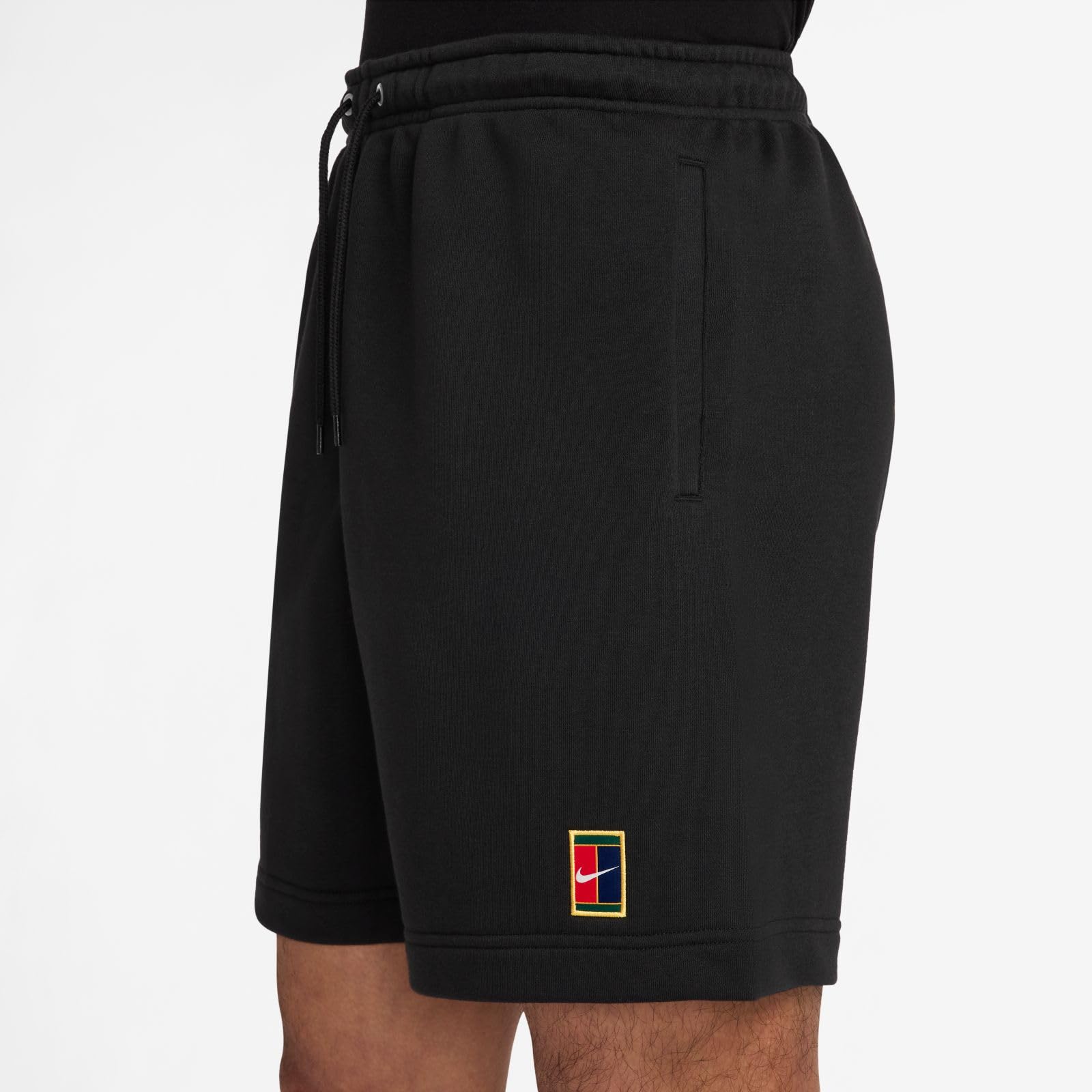 NIKE Nikecourt Heritage Dri-Fit Fleece-Tennisshorts Für Herren, Schwarz, HM6768-010, XS